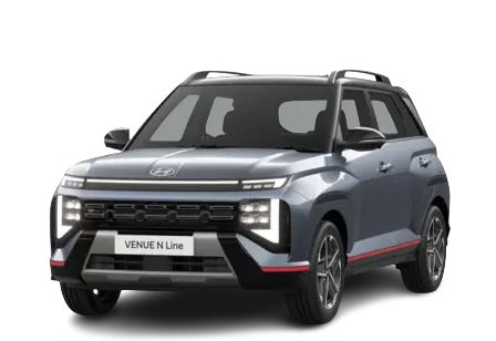 Hyundai Venue N Line in Hyundai venue blue dual tone