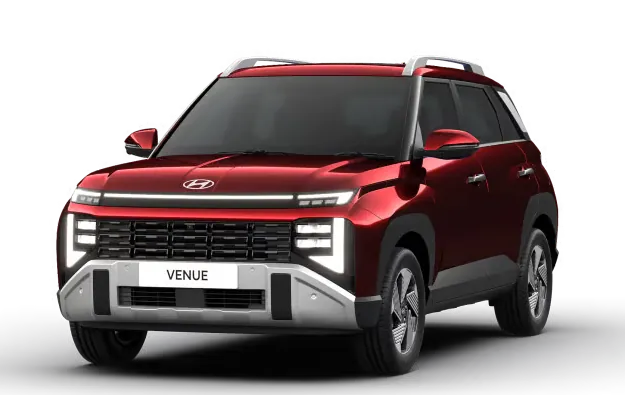 Hyundai Venue in Hyundai Venue Colour Red