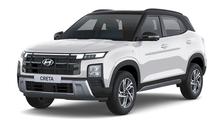 Hyundai Creta in Creta Color White Dual Tone