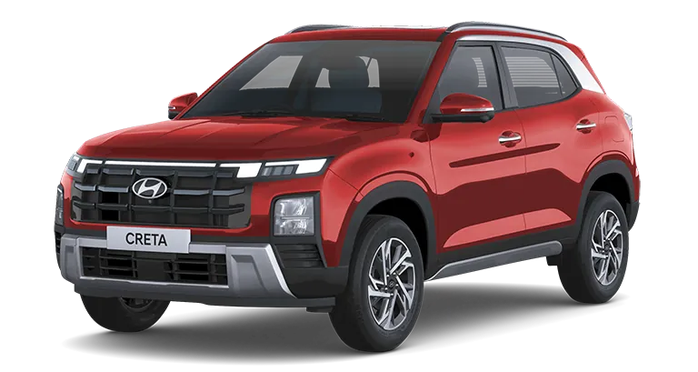 Hyundai Creta in Creta Color Red